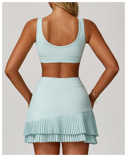 Sollinarry Nude Feel Yoga Bra Tight Back Running Shockproof Yoga Underwear Sports Workout Bra