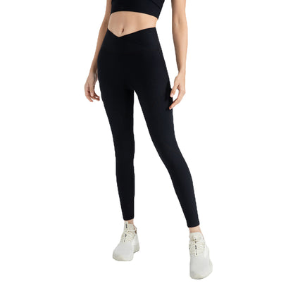 High Waist Hip Lift Skinny Yoga Clothes Seamless Nude Feel Running Sports Peach Fitness Pants