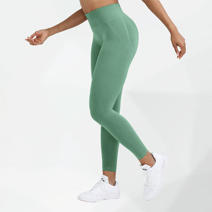 Dopamine Seamless Sports Yoga Pants Quick Drying High Waist Hip Lift Fitness Pants Outer Wear Running Tights Women