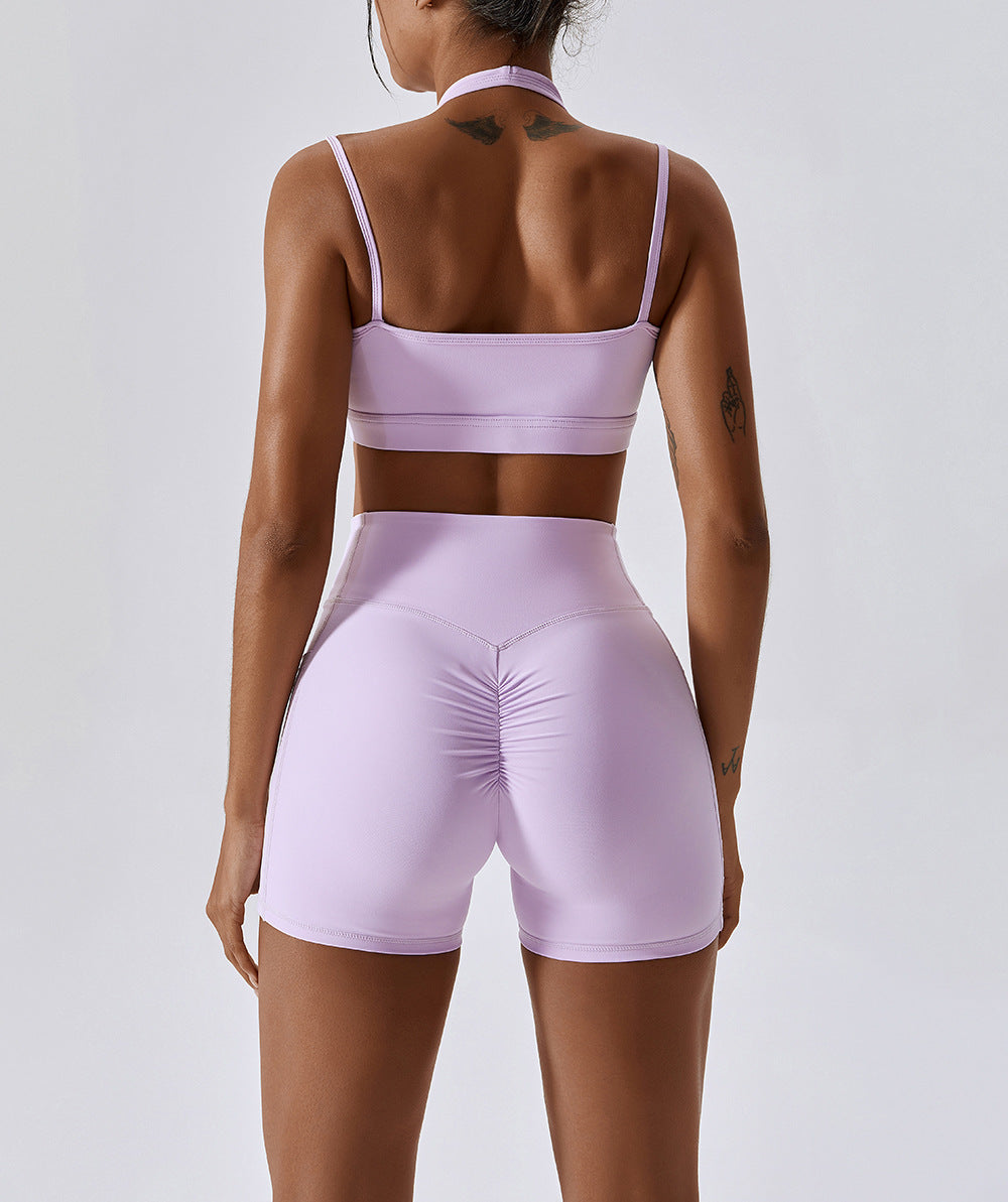 Yoga Clothes Women Hip Lift Quick Drying Breathable Skinny Running Suit Sports Back Shaping Workout Clothes Set