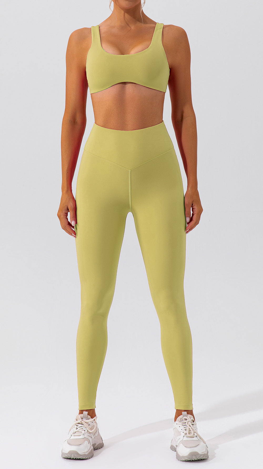 Nude Feel Hip Lifting Yoga Suit Women Quick Drying Running Sports Back Shaping Fitness Suit
