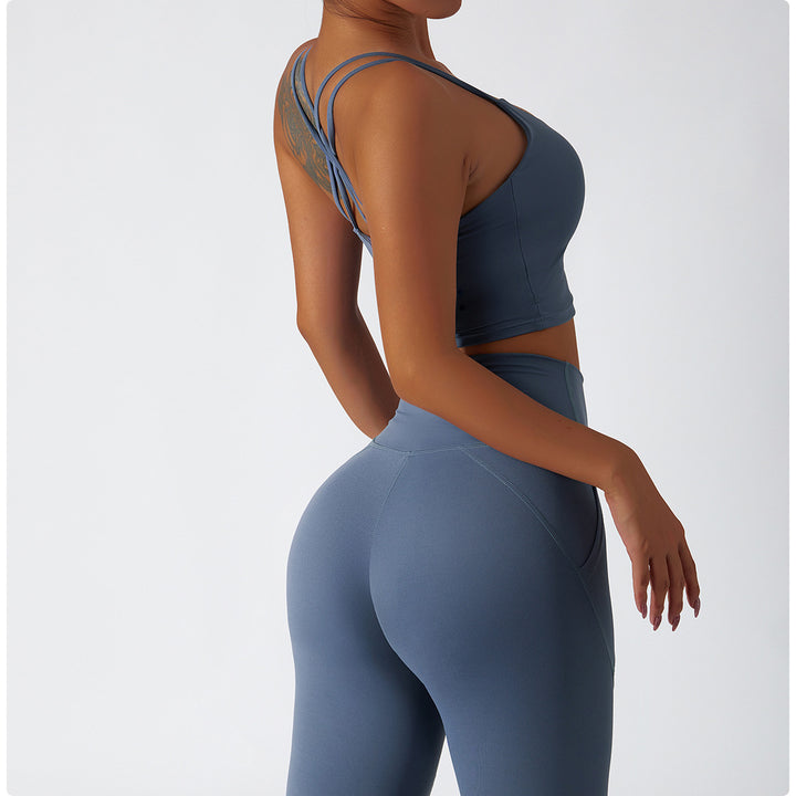Yoga Suit Summer Breathable Training Sports Suit Women High Waist Hip Lift Running Fitness Clothes