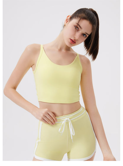 Cloud Sense Knot Beauty Back Yoga Underwear Women Shockproof Yoga Clothing Top Outer Wear Running Bra Workout Yoga Vest