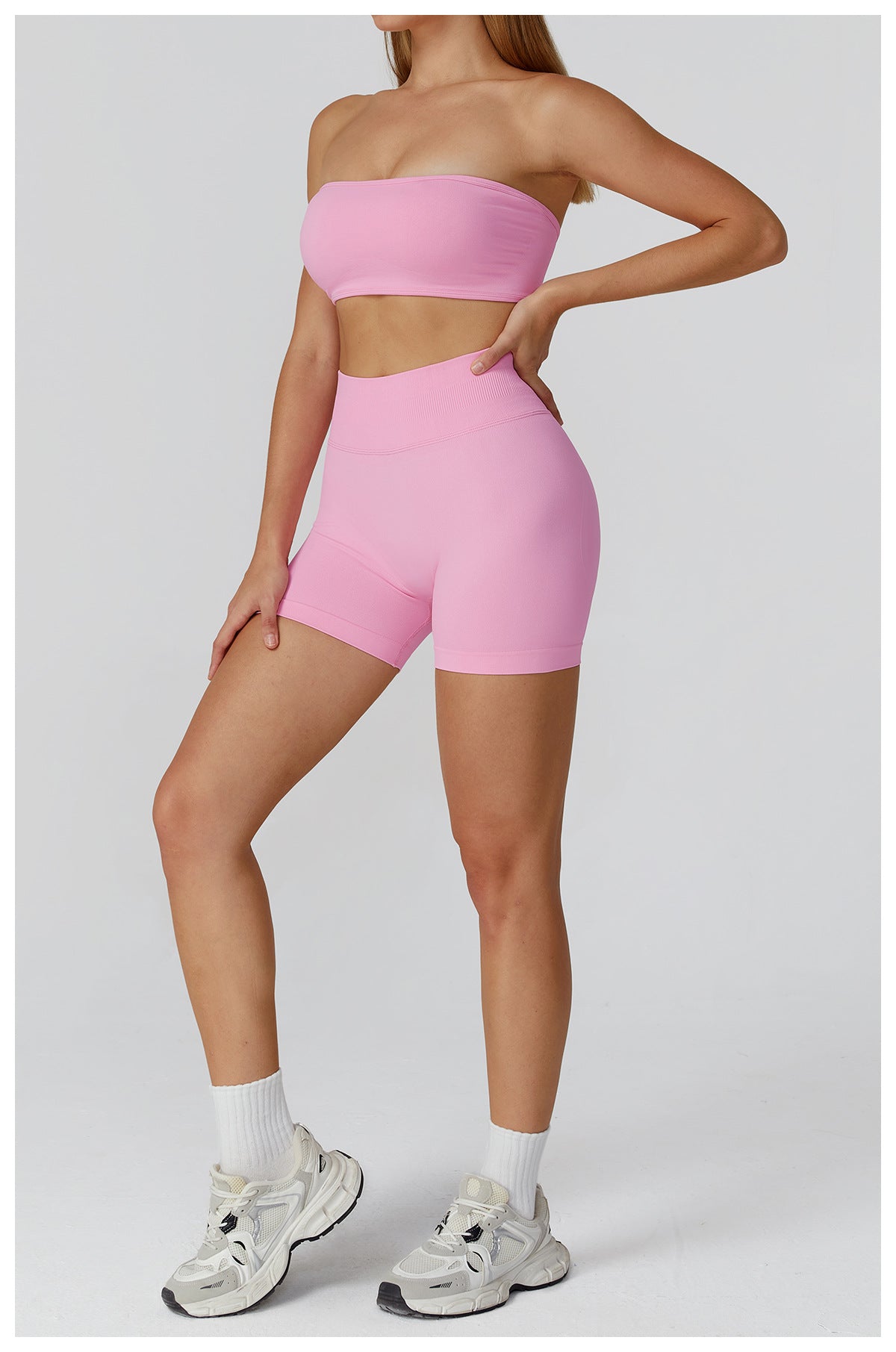 Sollinarry Seamless Sports Underwear Tube Top Yoga Bra Hollow Out Cutout out Beauty Back Running Sports Bra Women