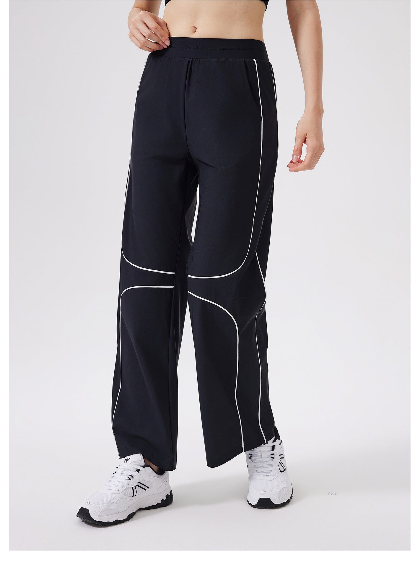 Quick Drying Sports Cool Pants Women Running Loose Fitted Figure Flattering Yoga Sun Protection High Waist Fitness Pants Outdoor