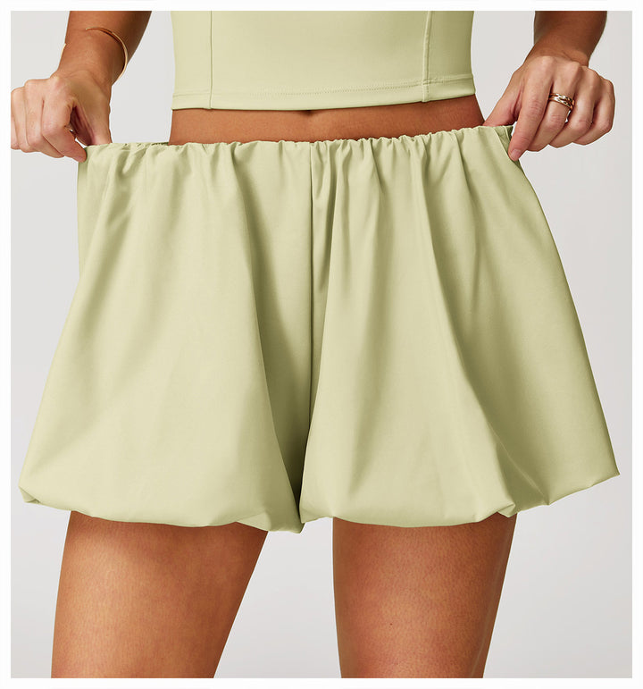 Sollinarry Nude Feel Yoga Shorts Sun Protection Quick Drying Breathable Safety Shorts Sports Running Fitness Pants