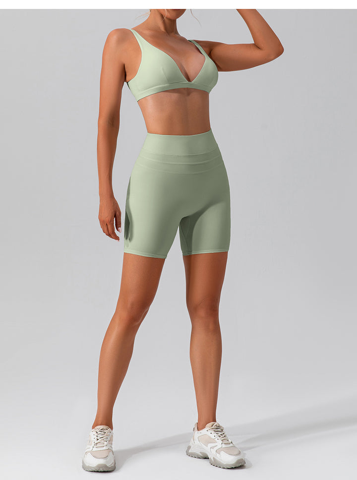 Autumn Quick-Drying Skinny Yoga Clothes Suit Running Casual Nude Feel Sports Training Fitness Suit Women