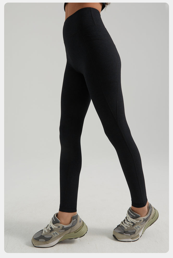 Sling Yoga Vest with Chest Pad High Waist Hip Lift Double Side Pocket Yoga Pants Sports Yoga Set Women