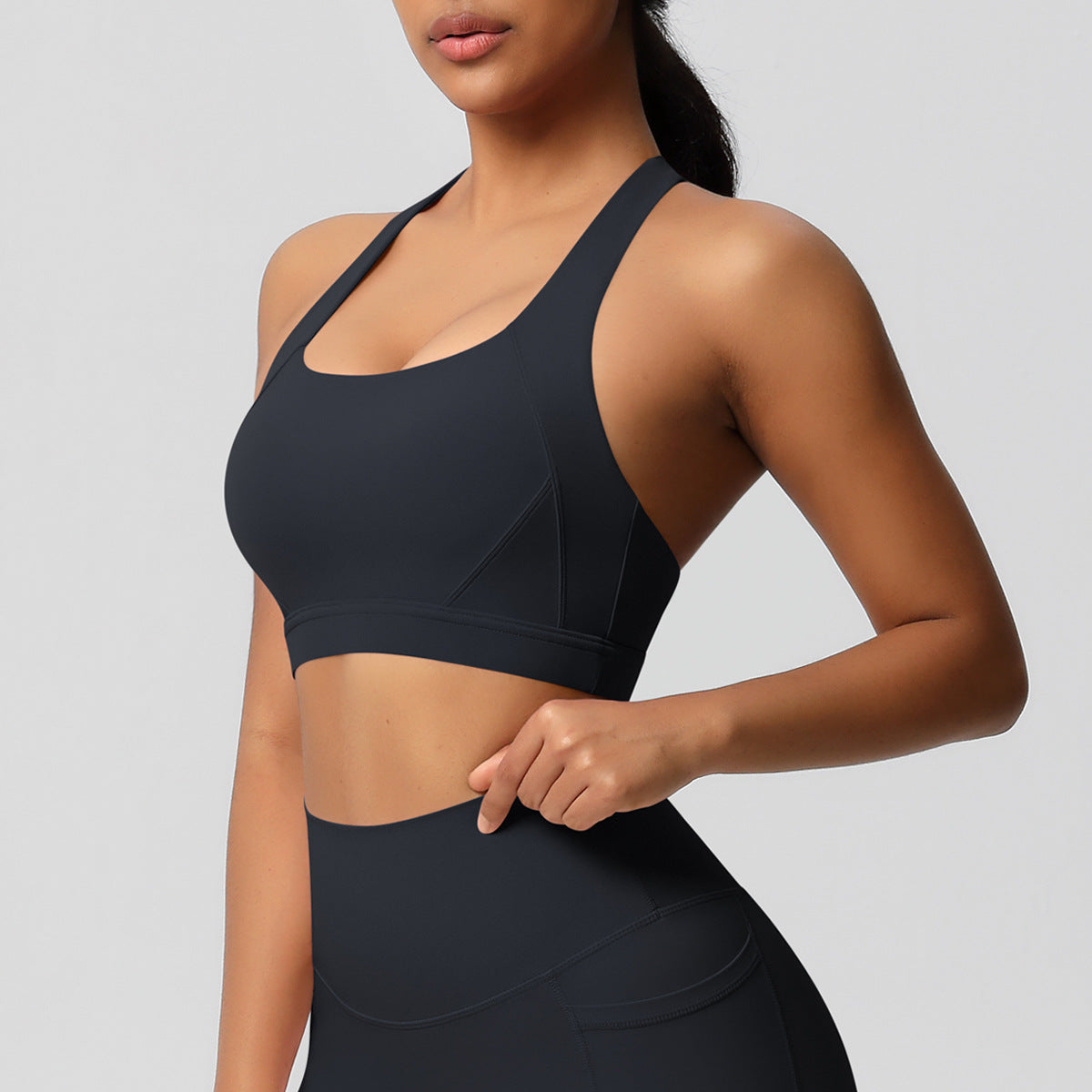 Cloud Sense Tight Yoga Vest Sports Underwear Shockproof High Strength Bra Pilates Running Outdoors Workout Clothes for Women