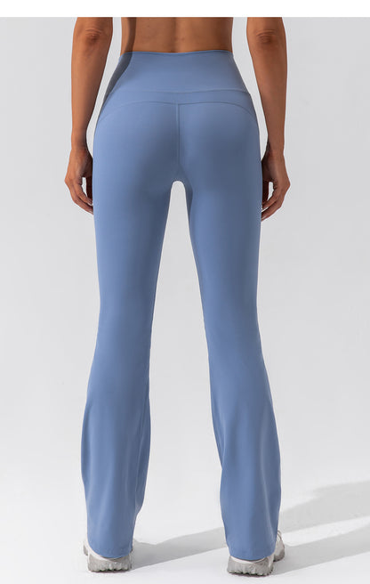 Tight Dance Wide-Leg Pants Hip Lifting High Waist Casual Flared Pants Fitness Sports Yoga Trousers
