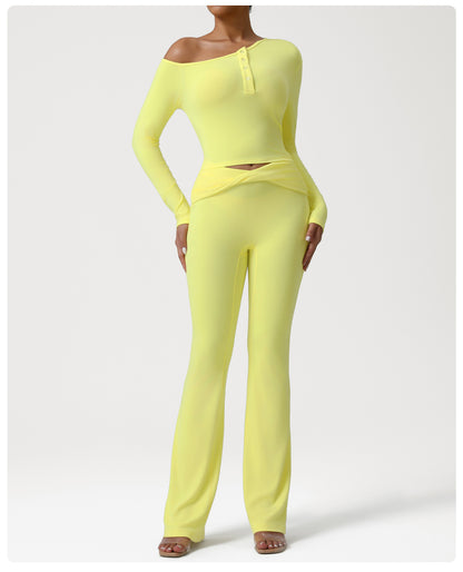 Cross High Waist Micro Pull Yoga Pants Slim Fit Draping Breathable Sports Trousers Running Training Workout Pants