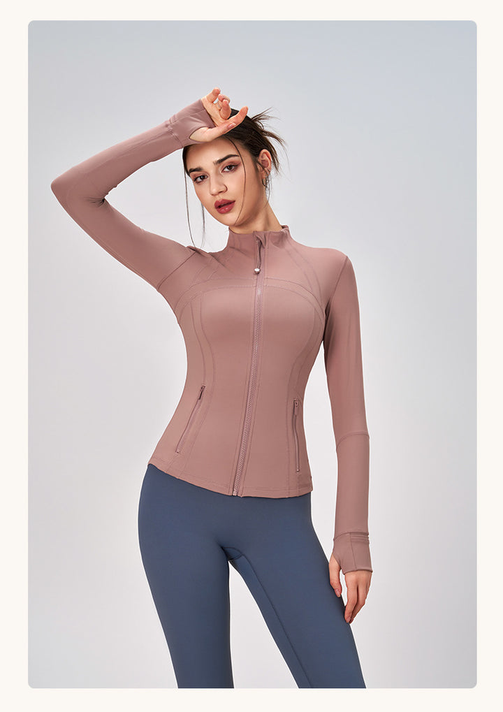 Sports Outdoor Long Sleeve Yoga Sports Women Coat Autumn