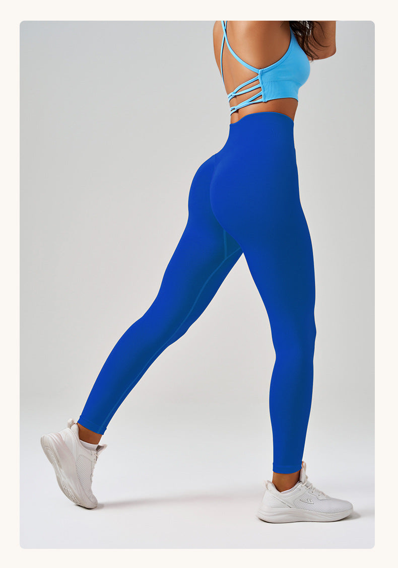 Autumn Winter Peach Hip Yoga Pants Cycling Sports Trousers Quick Drying Yoga Clothes High Waist Tight Fitness Pants
