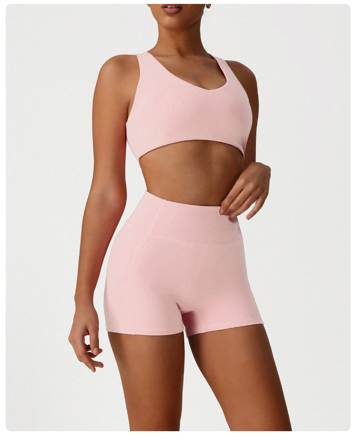 Peach Hip Lifting Sport Shorts Women Summer High Waist Outdoor Cycling Pants Quick Drying Belly Contracting Running Fitness Shorts