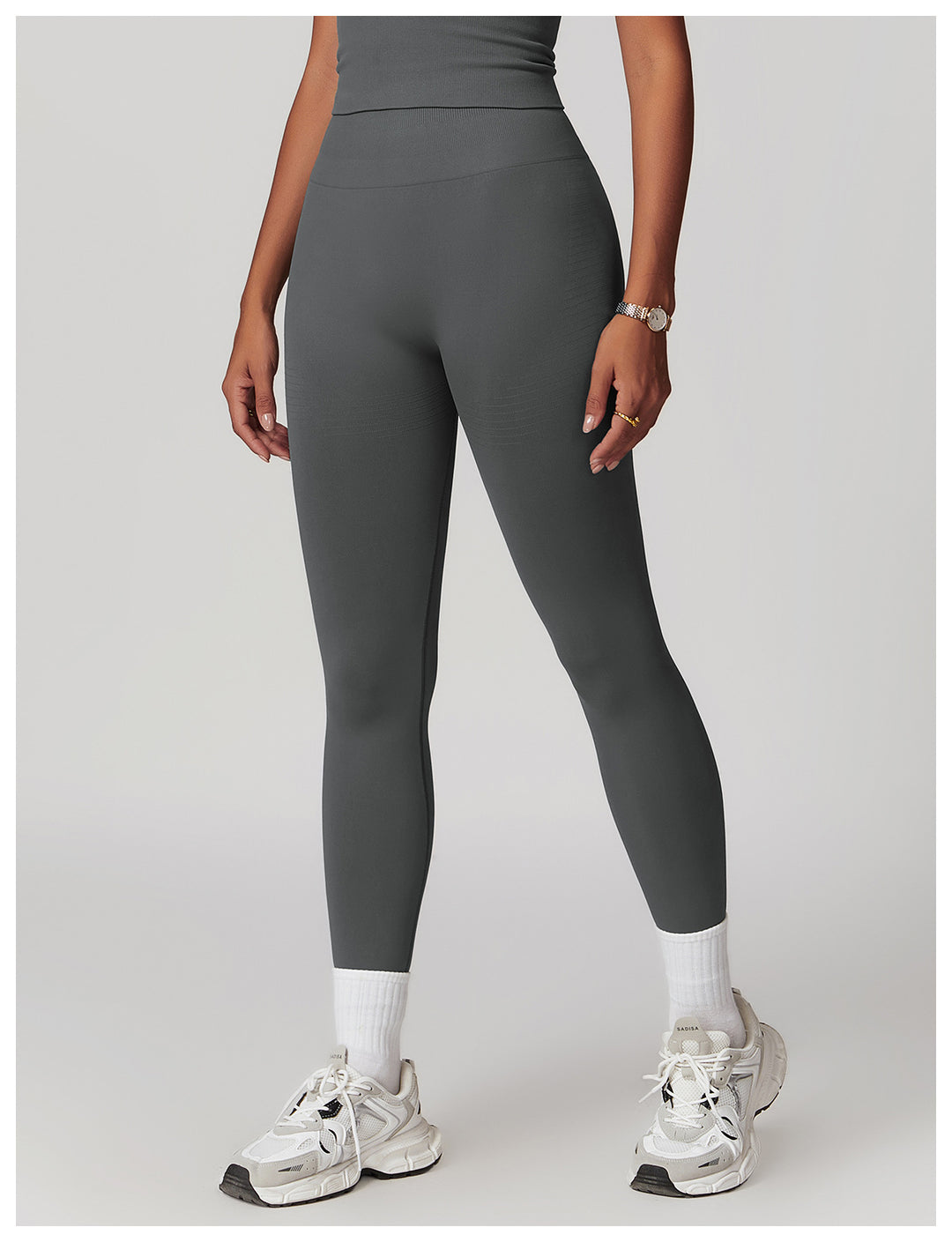 Sollinarry Tight High Waist Hip Raise Yoga Pants Thread Waist Belly Contracting Fitness Pants Women Outer Wear Running Workout Pants