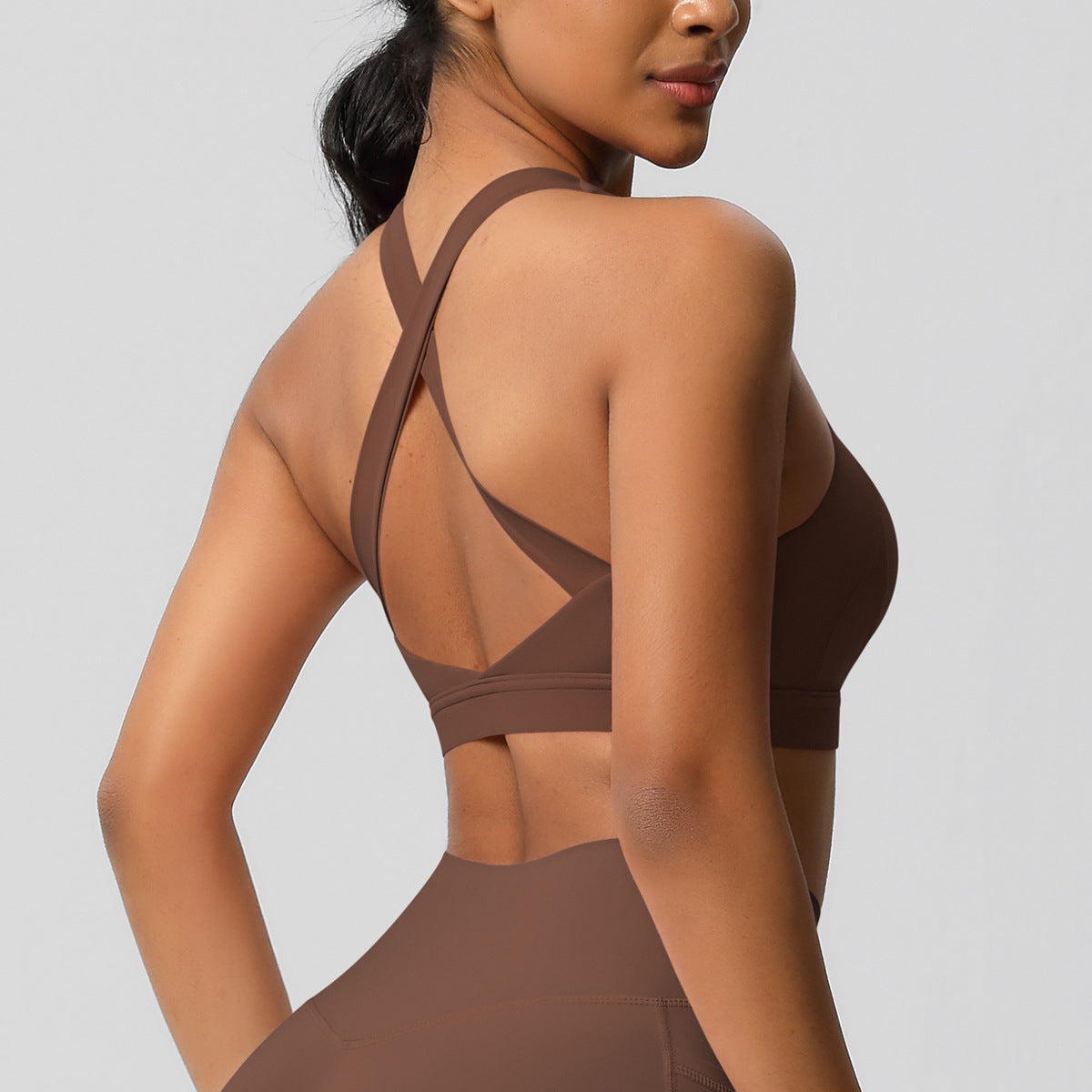 Cloud Sense Tight Yoga Vest Sports Underwear Shockproof High Strength Bra Pilates Running Outdoors Workout Clothes for Women