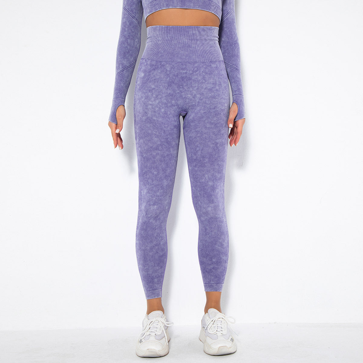 Seamless Washed Moisture-Absorbing Sexy Peach Hip Wicking Yoga Pants Exercise Workout Pants Leggings