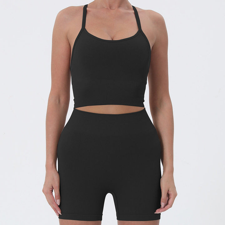 Yoga Clothing Top Shockproof Sports Underwear Women Running Training Cross Tank Top Beauty Back Yoga Fitness Set