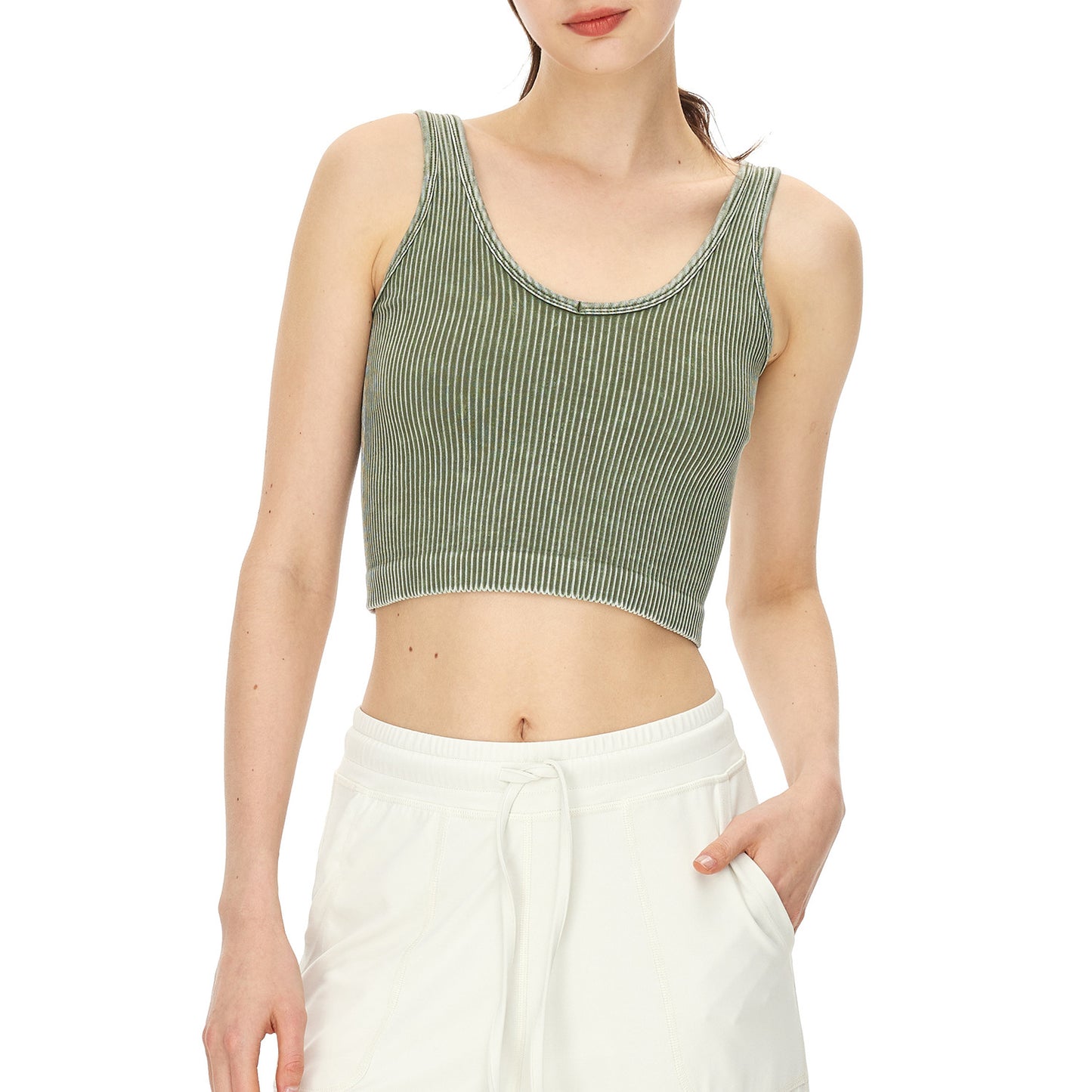 Washed Army Green No Chest Pad