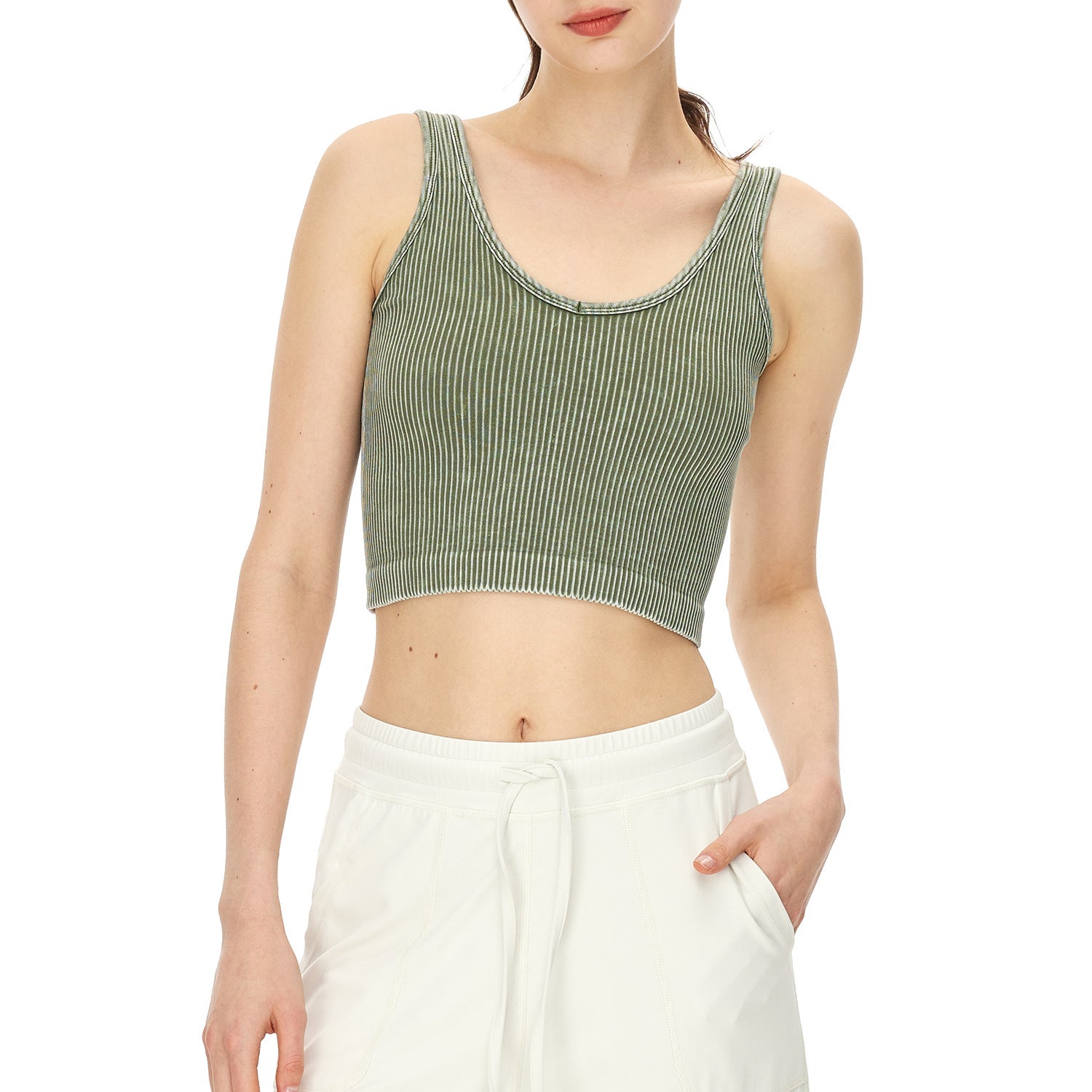 Washed Army Green No Chest Pad