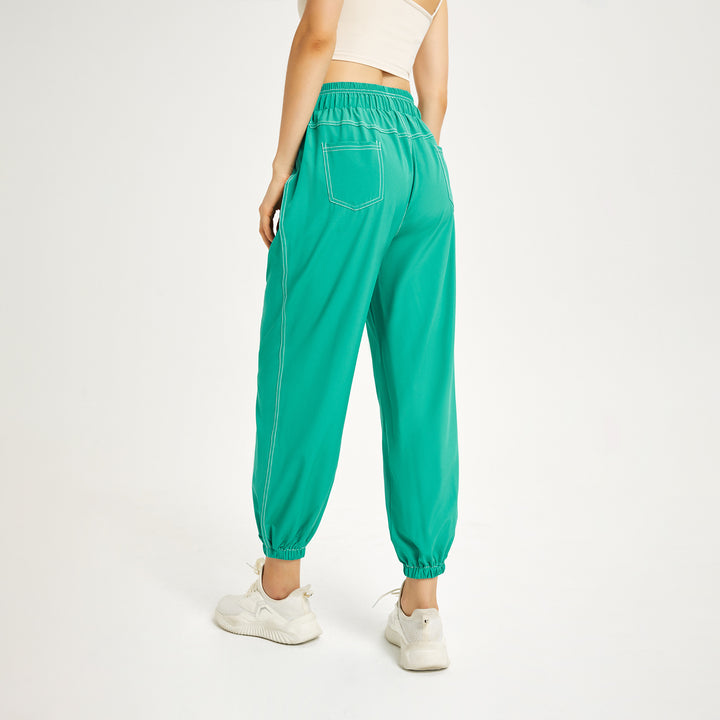 Sun Protection Slimming Sports Pants Women Summer Loose Tappered Running Trousers Casual Quick Drying Fitness Breathable High Waist Yoga Pants