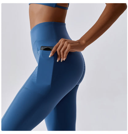 Fitness Pants Criss Cross Waist Head Skinny Running Sports Pants Women