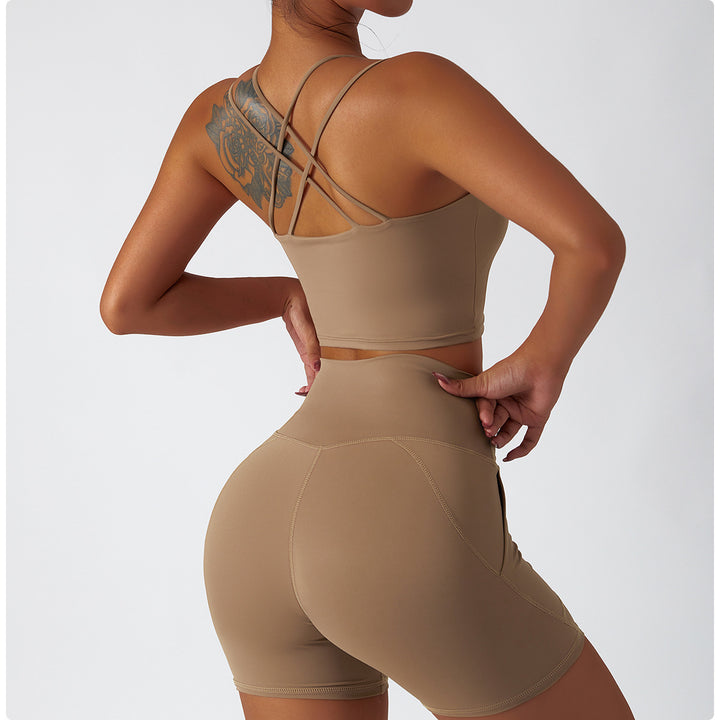 Yoga Suit Summer Breathable Training Sports Suit Women High Waist Hip Lift Running Fitness Clothes
