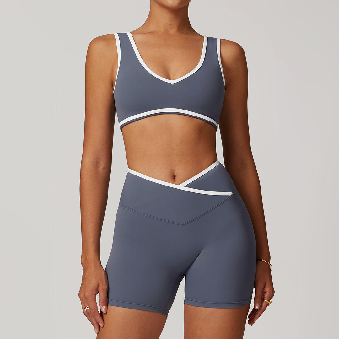 Bra Shorts Blue Gray