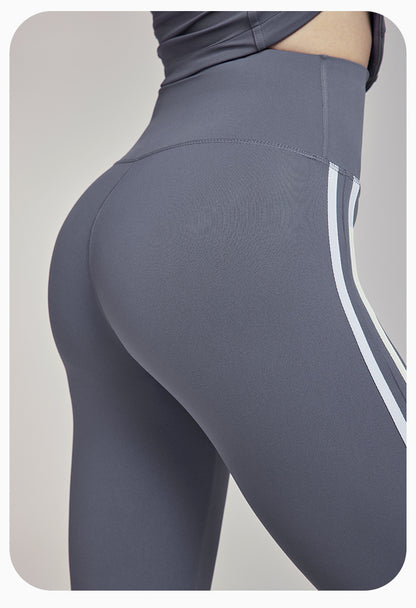 Slim Yoga Trousers Women Outer Wear Thin High Waist Belly Contracting Fitness Bell Bottom Pants Pilates Training Workout Pants