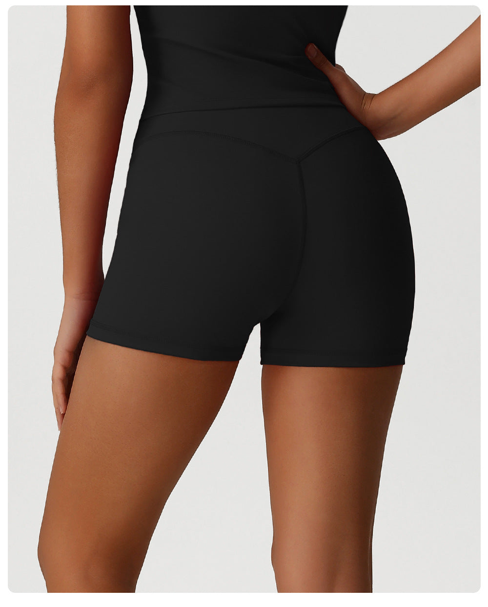 Sports Yoga Bum Lift Shorts Women High Waist Belly Contracting Close Fitting Shorts Outdoor Training Cycling Fitness Shorts