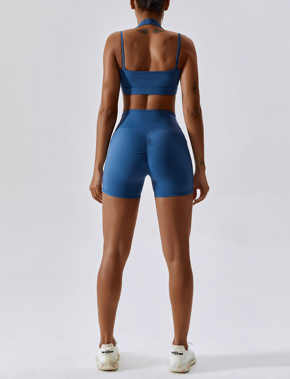 Yoga Clothes Women Hip Lift Quick Drying Breathable Skinny Running Suit Sports Back Shaping Workout Clothes Set