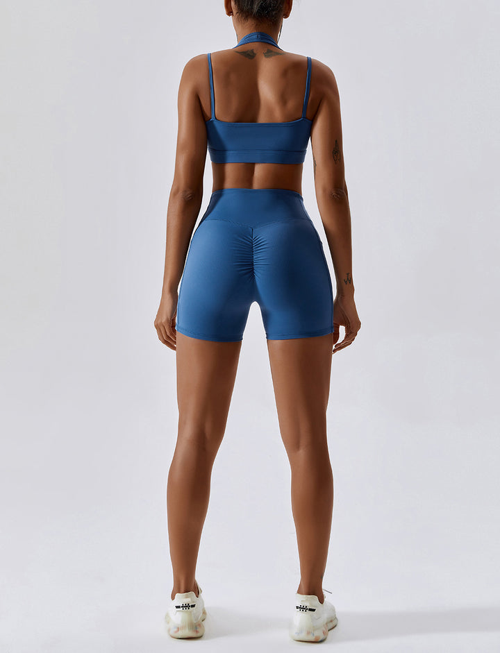 Yoga Clothes Women Hip Lift Quick Drying Breathable Skinny Running Suit Sports Back Shaping Workout Clothes Set