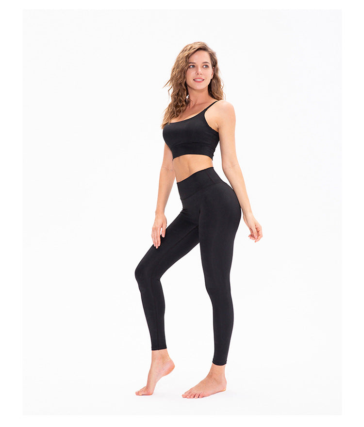 Naked Women Sense Sports Bra Printed Yoga Vest with Chest Pad Underwear Tight High Elastic Running Fitness Clothes
