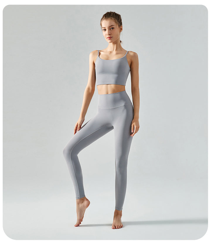 Breathable Nude Feel Tights Peach Hip Fitness Pants Women Sports Hip Lifting Trousers No Size Yoga Pants