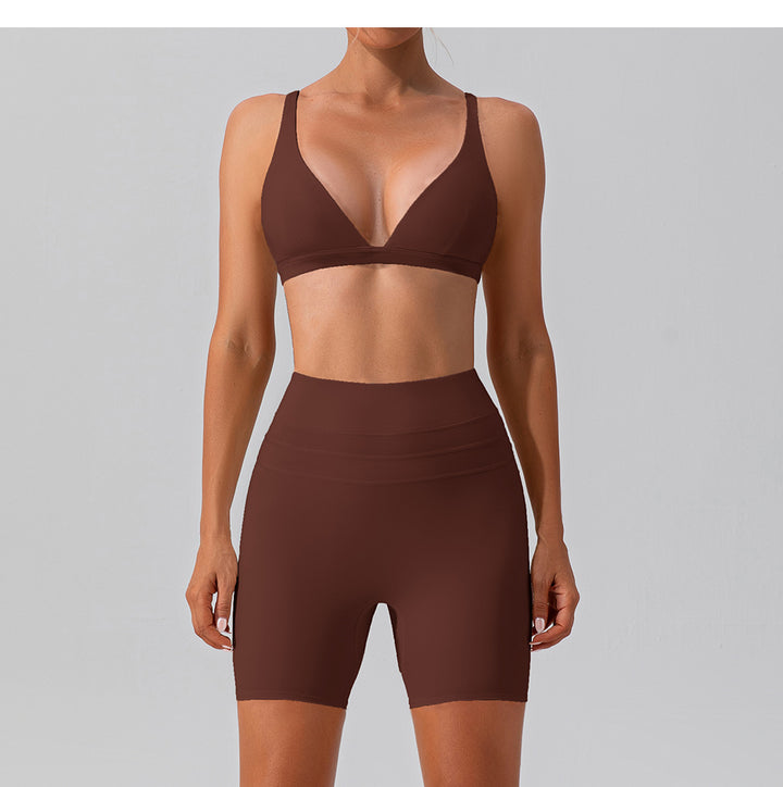 Autumn Quick-Drying Skinny Yoga Clothes Suit Running Casual Nude Feel Sports Training Fitness Suit Women