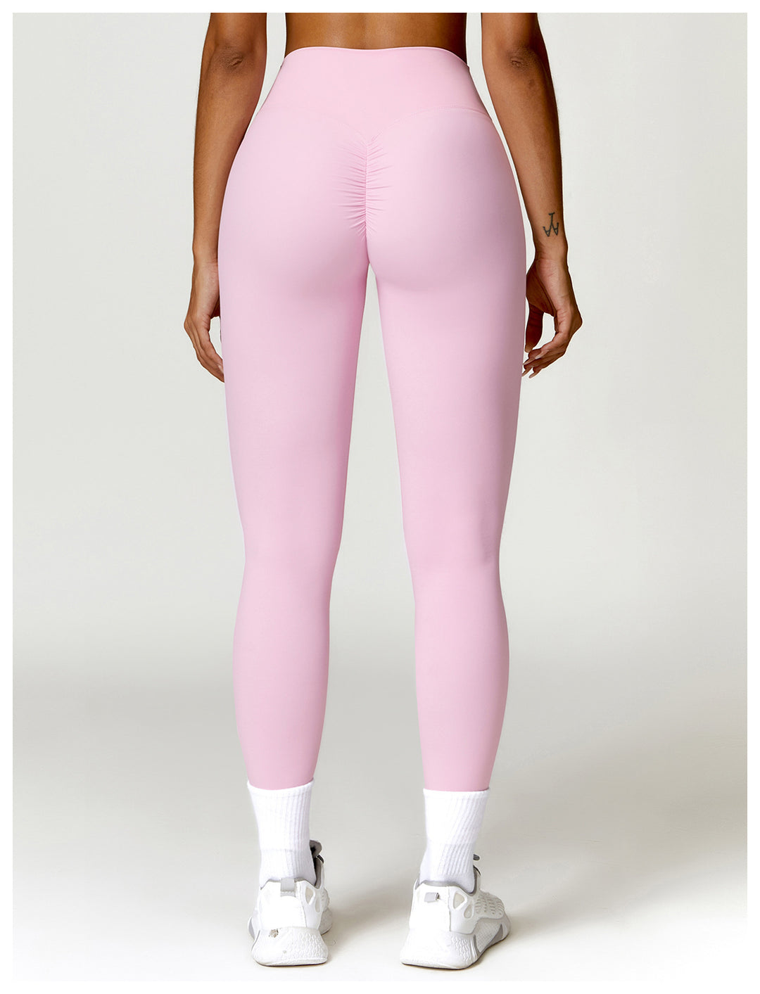 Yoga Pants Brushed Belly Contracting Hip Raise High Waist Fitness Pants Outer Wear Running Exercise Pants