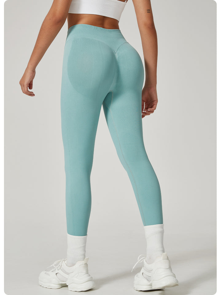 Sports High Waist Yoga Pants No Embarrassment Line Hip Lifting Peach Hip Fitness Pants Sports Yoga Pants