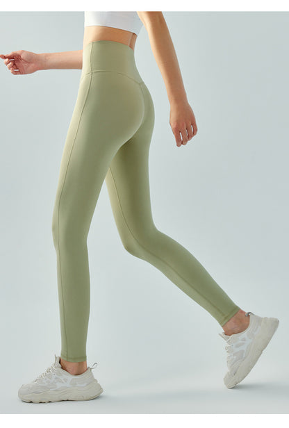 Winter Peach Hip Fitness Pants No Embarrassment Line High Waist Shaping Warm with Velvet Skinny Yoga Pants Women