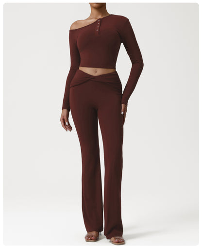 Cross High Waist Micro Pull Yoga Pants Slim Fit Draping Breathable Sports Trousers Running Training Workout Pants