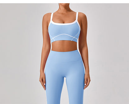 Summer High Waist Tight Nude Feel Hip Lifting Yoga Bell Bottom Pants Women Dance Fitness Outdoor Sports Split Trousers