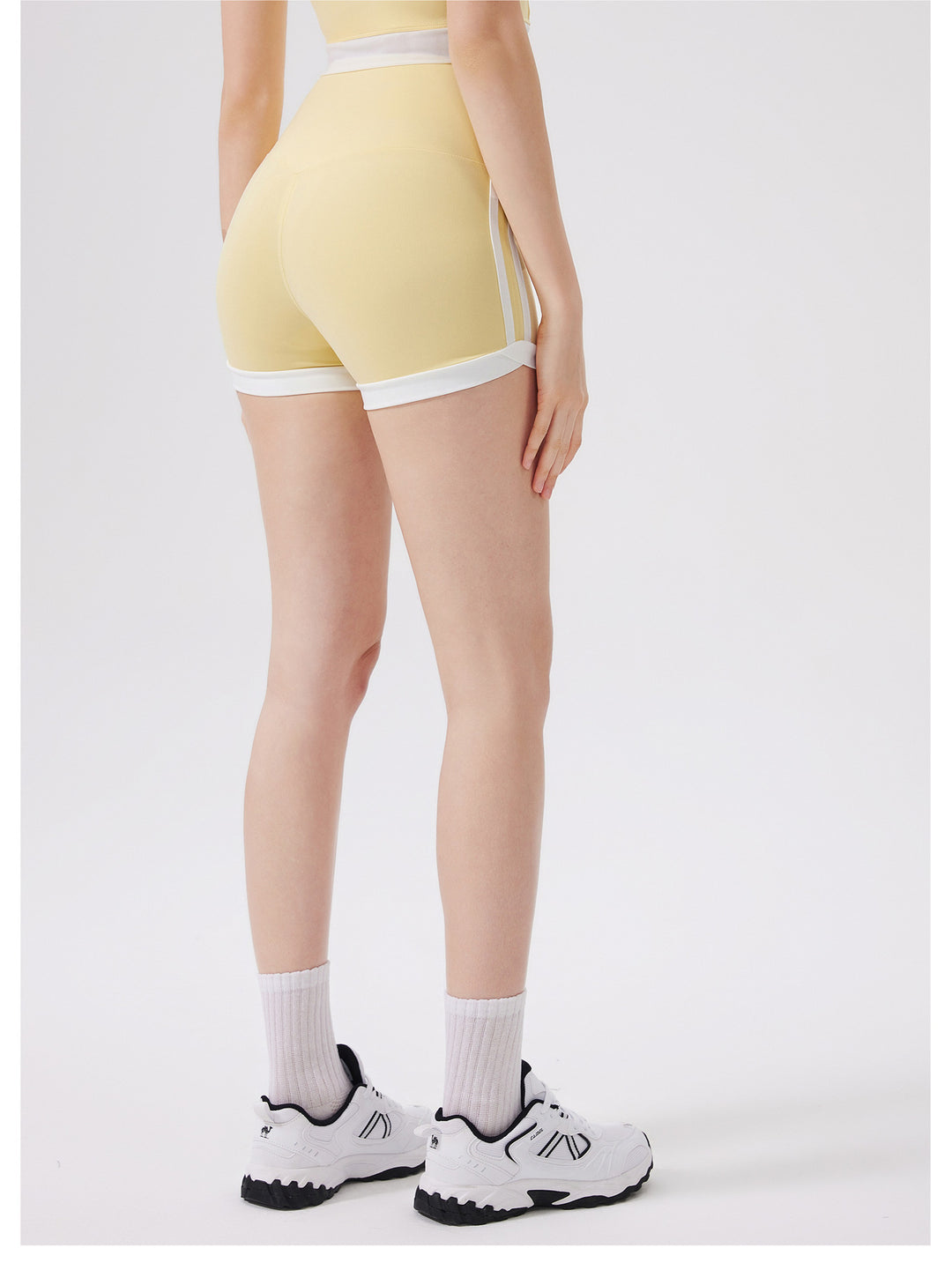 Contrast Color High Waist Peach Hip Lifting Zero Sense Pants No Embarrassment Line Sports Shorts Running Fitness Yoga Pants Women