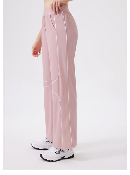 Quick Drying Sports Cool Pants Women Running Loose Fitted Figure Flattering Yoga Sun Protection High Waist Fitness Pants Outdoor