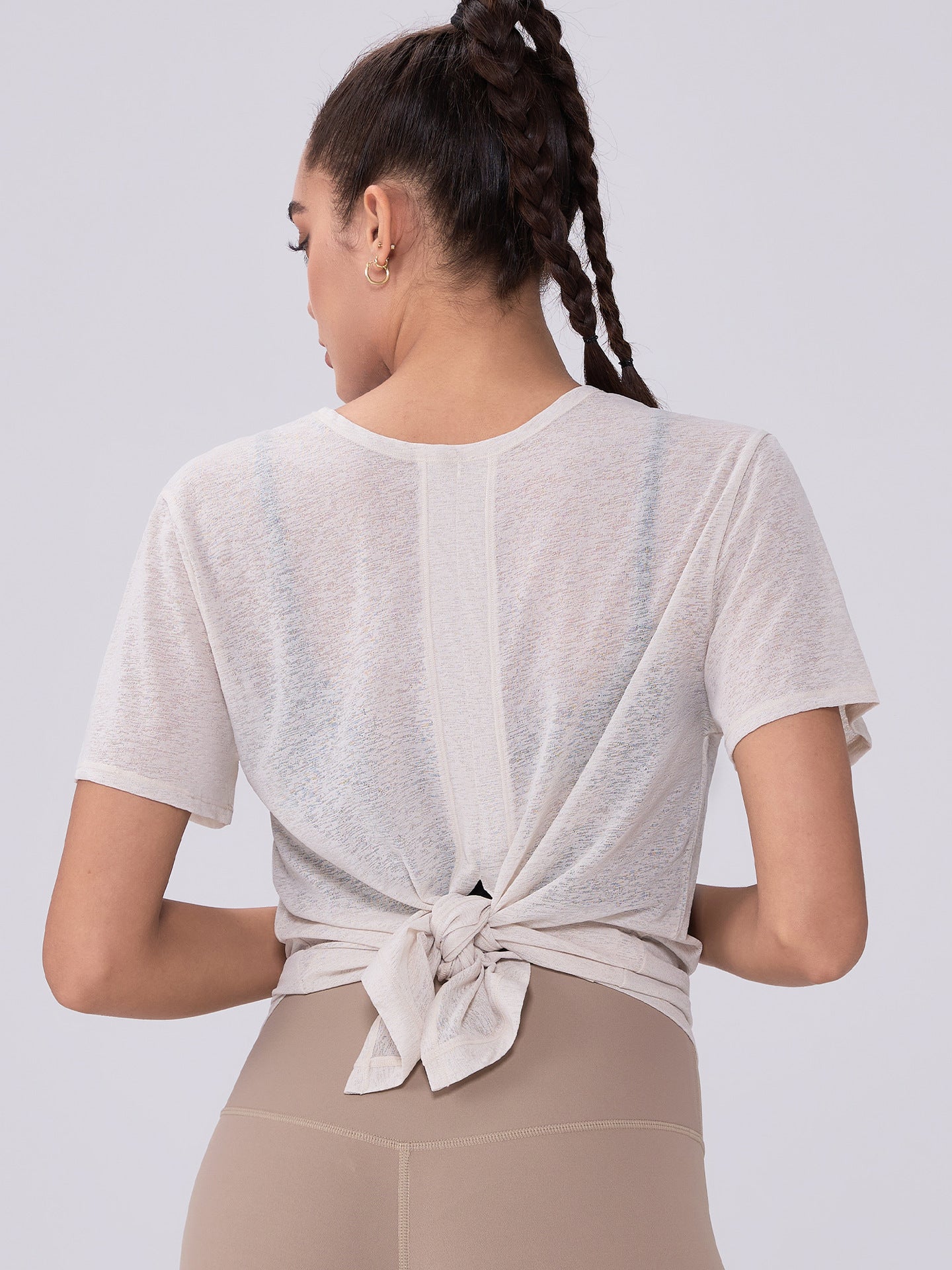 Spring Summer High-Grade Casual Slimming Yoga Jacket Loose Breathable Sports Blouse Hollow Out Cutout out Beauty Back Women Yoga Clothes