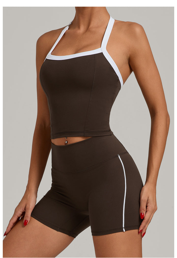 Tight Brushed Yoga Quick Drying Fitness Clothes Outdoor Running Sports Set Women