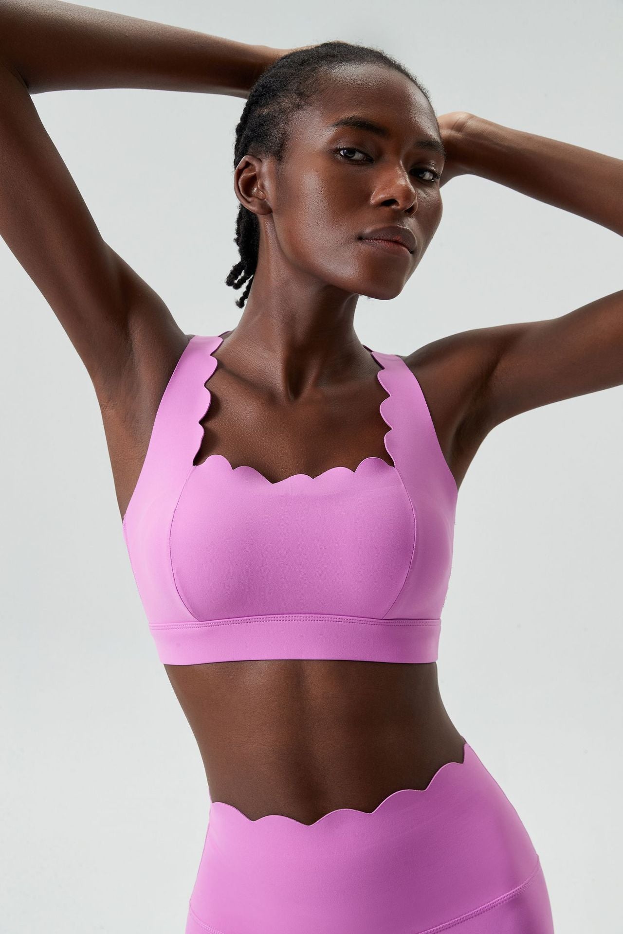 Liquid Glue Small Wave Sports Underwear Women Shockproof Workout Yoga Bra Quick Drying Running Vest