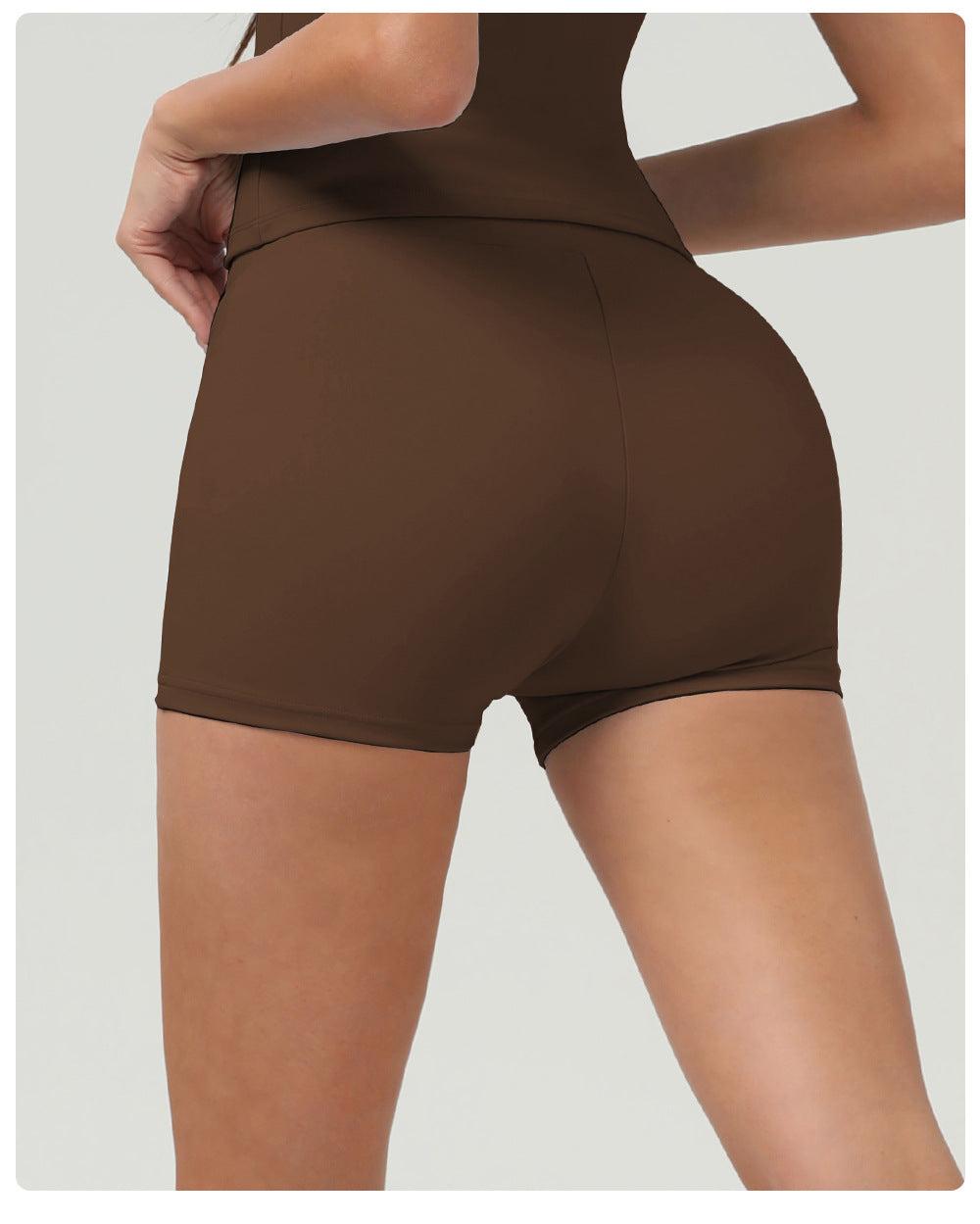 Nude Feel Hip Lifting Yoga Shorts High Waist Belly Contracting Fitness Pants Women Quick Drying Tight Sports Running Shorts