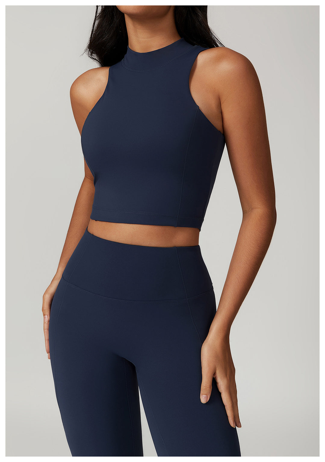 Sollinarry Shock Absorbing High-Strength Quick Drying Sports Vest Naked Women Sense Skinny Yoga Clothes Running Fitness Top