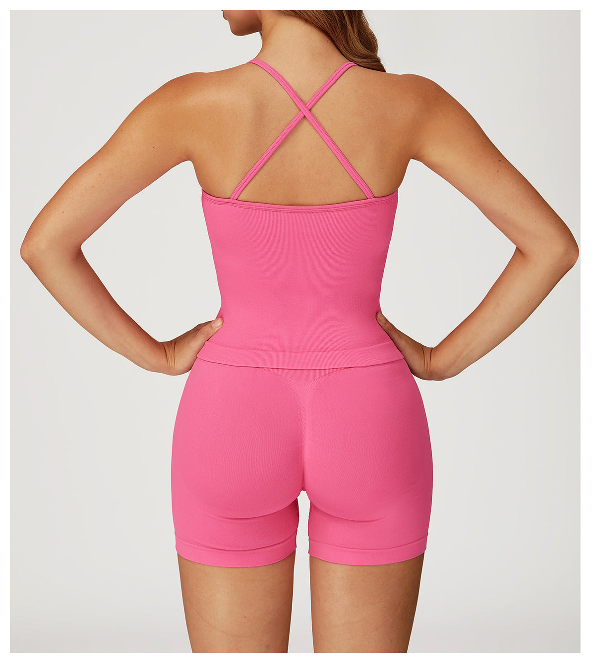 Yoga Vest Thin Strap Crossing Beauty Back Exercise Underwear Outdoor Running Fitness Top