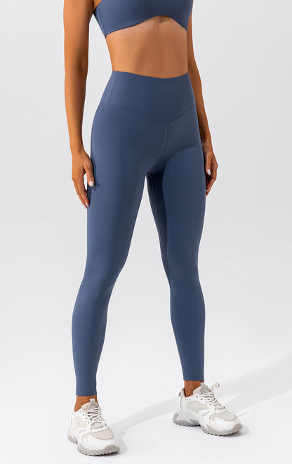 Spring Summer Nude Feel Yoga Pants Women Breathable Quick Drying Fitness Pants Hip Lifting Running Training Tight Sports Pants