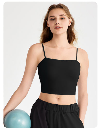 Workout Bra Breast Holding Spaghetti Strap Yoga Vest